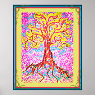 Mighty Colourful Tree Poster