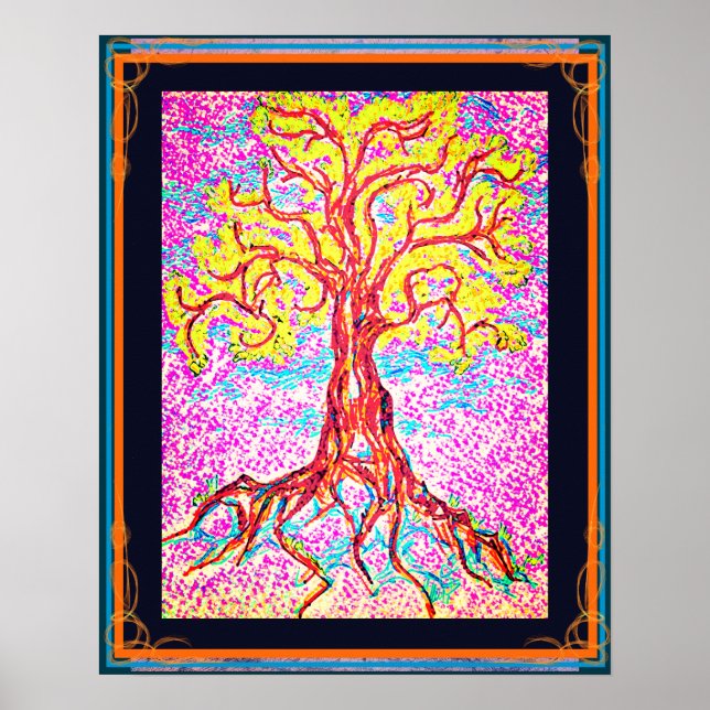 Mighty Colourful Tree Poster (Front)