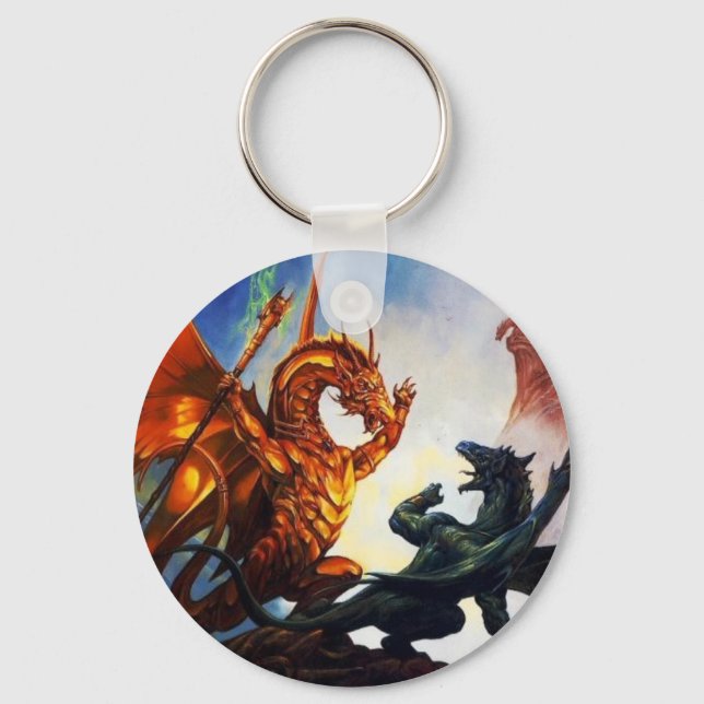 Mighty Dragon Keyhain Key Ring (Front)