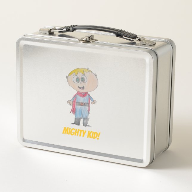 Mighty Kid Lunch Pal Metal Lunch Box (Front)
