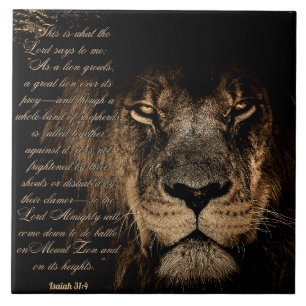 Mighty Lion Ceramic Tile