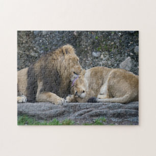 Mighty Lion Love Jigsaw Puzzle