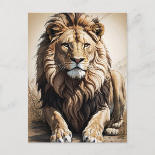 Mighty Lion Postcard