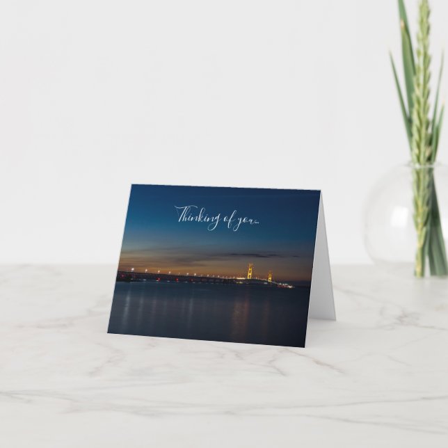 Mighty Mac At Night Pano Thinking Of You Card (Front)