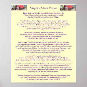 Mighty Mum Prayer Poster