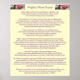 Mighty Mum Prayer Poster