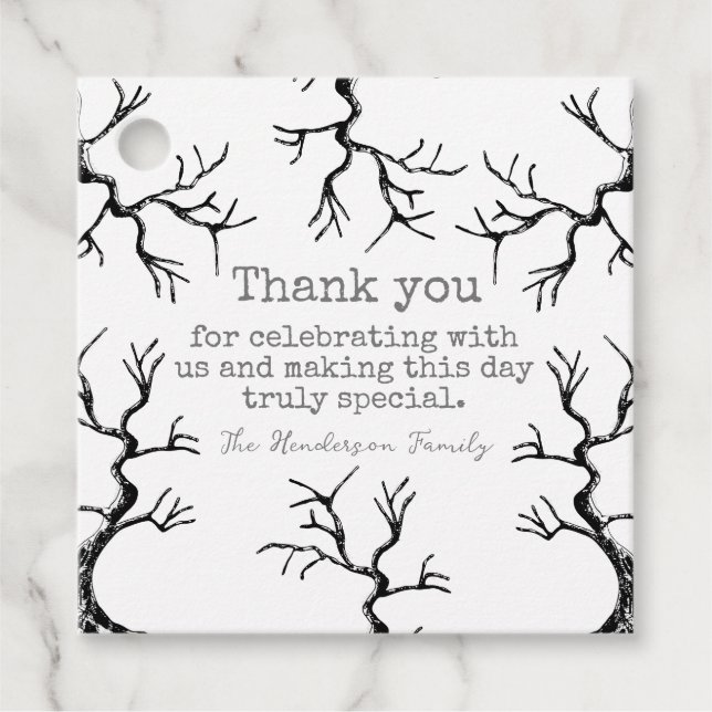 Mighty Oak Halloween Thank You Tags (Front)