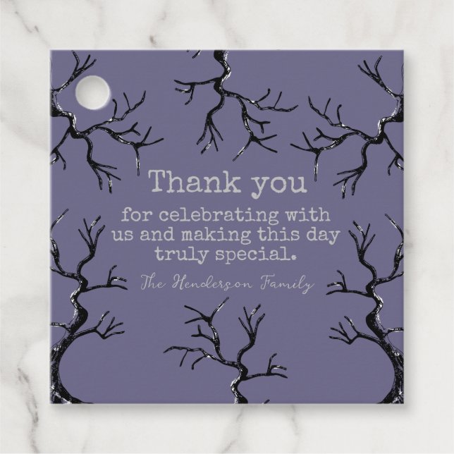 Mighty Oak Spooky Thank You Tag (Front)