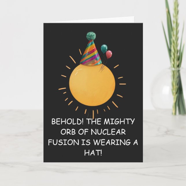 Mighty Orb Birthday: Absurdist Comedy Ideas Card (Front)