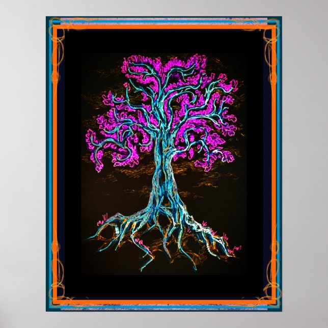 Mighty Purple Tree Poster (Front)