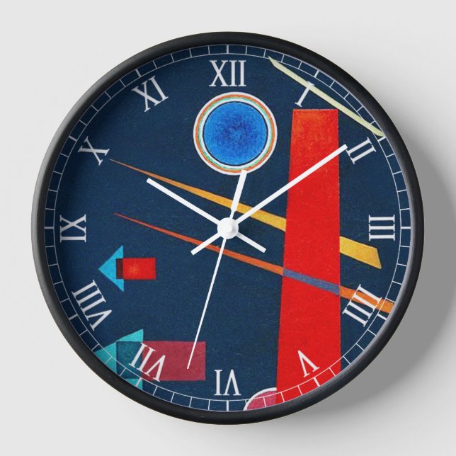 Mighty Red -  Kandinsky Clock (Front)