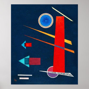 Mighty Red -  Kandinsky Modern Art Poster