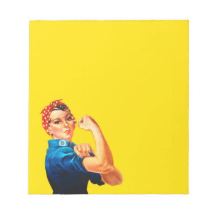 Mighty Rosie The Riveter Retro Style Notepad