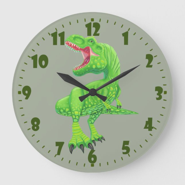 Mighty T-Rex Large Clock (Front)