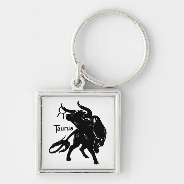 Mighty Taurus the Bull Zodiac Key Ring (Front)