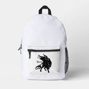 Mighty Taurus the Bull Zodiac Printed Backpack