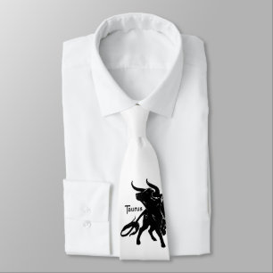 Mighty Taurus the Bull Zodiac Welcome Tie