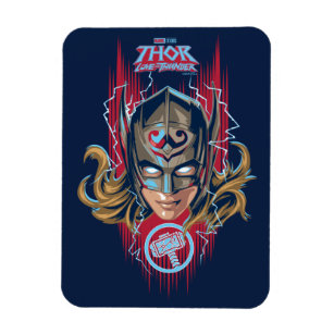 Mighty Thor Helmet Graphic Magnet