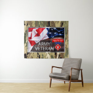 Mighty Veteran 20th Engineer Brigade-Airborne Tapestry
