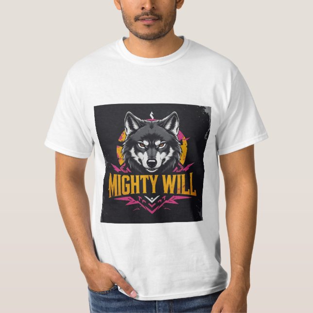 Mighty Will – Wolf  T-Shirt (Front)