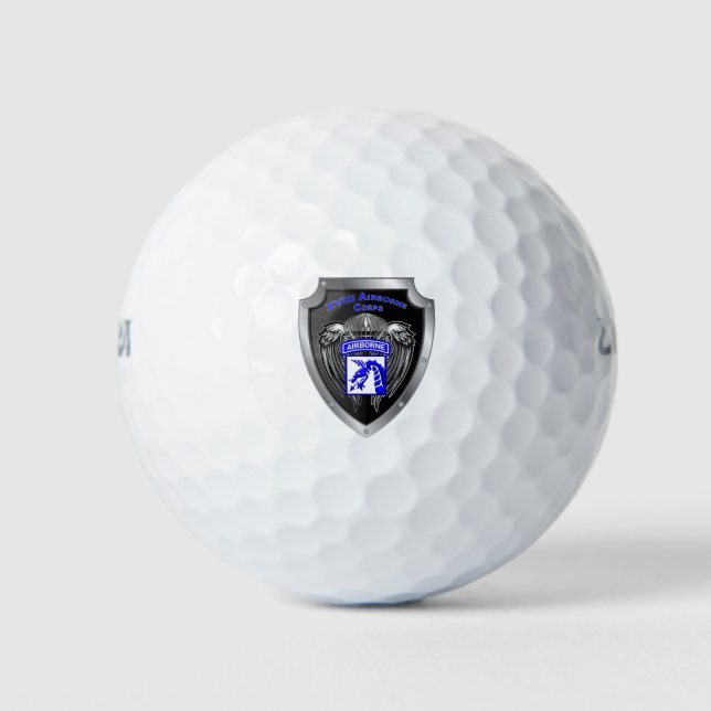 Mighty XVIII Airborne Corps Golf Balls (Front)
