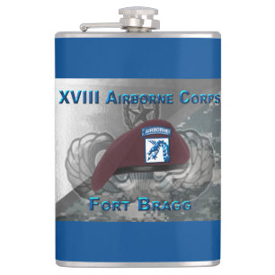 Mighty XVIII Airborne Corps Hip Flask