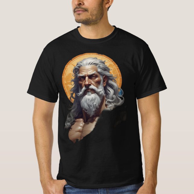 Mighty Zeus – God of Thunder T-Shirt (Front)