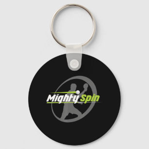 MightySpin  Ping Pong Tee   Table Tennis  Cool Key Ring