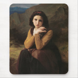 Mignon (by William-Adolphe Bouguereau) Mouse Pad