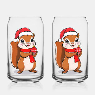 Mignon Christmas squirrel Can Glass
