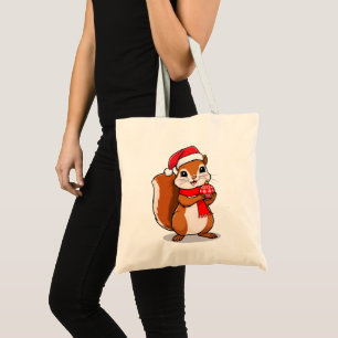 Mignon Christmas squirrel Tote Bag