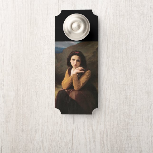 Mignon Innocence of Adolescent Girl, Bouguereau  Door Hanger (On Knob)