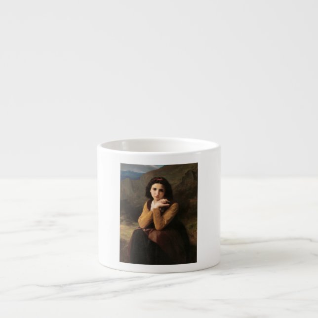 Mignon Innocence of Adolescent Girl, Bouguereau  Espresso Cup (Front)