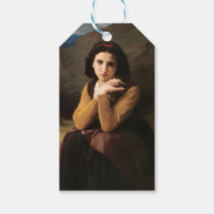 Mignon Innocence of Adolescent Girl, Bouguereau Gift Tags