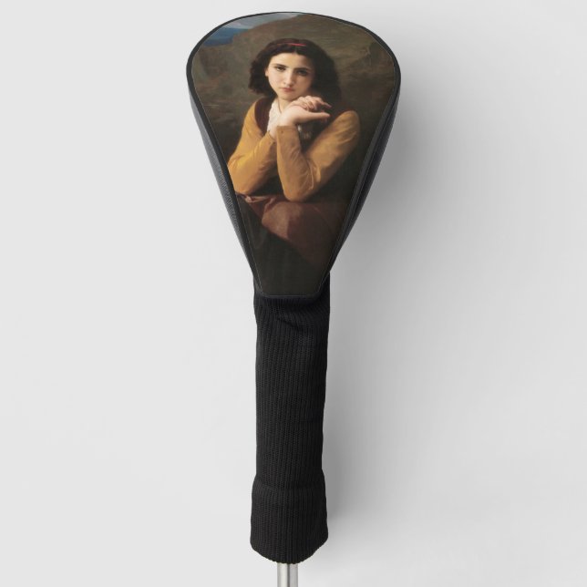 Mignon Innocence of Adolescent Girl, Bouguereau  Golf Head Cover (Front)