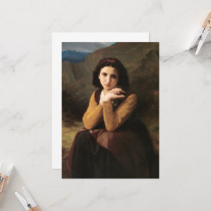 Mignon Innocence of Adolescent Girl, Bouguereau Invitation