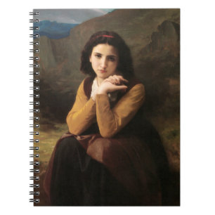Mignon Innocence of Adolescent Girl, Bouguereau  Notebook