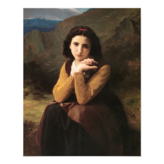 Mignon Innocence of Adolescent Girl, Bouguereau  Photo Print (Front)