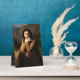 Mignon Innocence of Adolescent Girl, Bouguereau Plaque