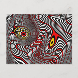 Migraine Aura Optical Illusion Postcard