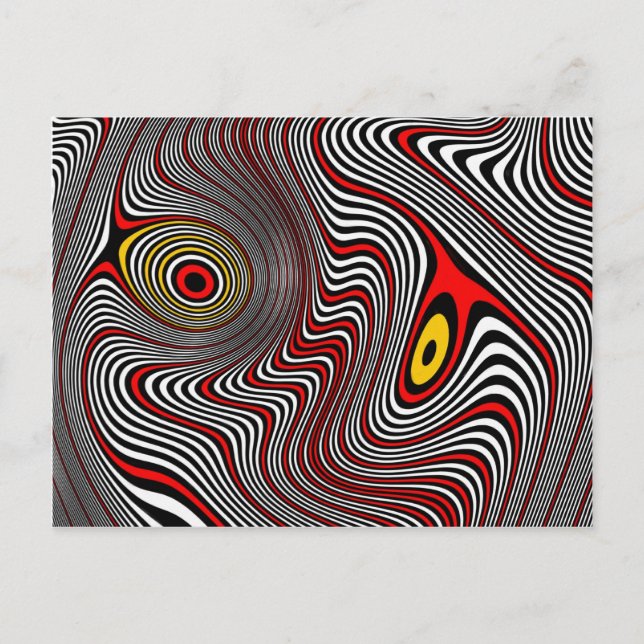Migraine Aura Optical Illusion Postcard (Front)