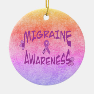 Migraine Awareness Ornament 