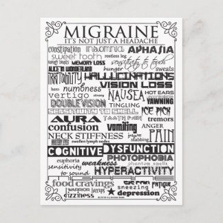 Migraine Awareness Postcard
