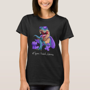 Migraine Headache Awareness Month Purple Ribbon Tr T-Shirt