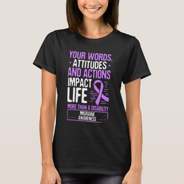 Migraine Headache Warrior Month Day Survivor T-Shirt (Front)