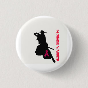 Migraine Warrior 3 Cm Round Badge