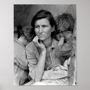 Migrant Mother - Florence Thompson And Children -  Poster