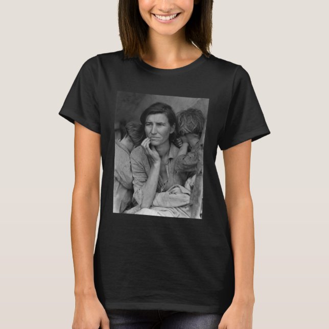 Migrant Mother Nipomo California by Dorothea Lange T-Shirt (Front)