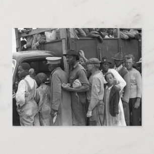 Migrant Vegetable Workers: 1939 Postcard