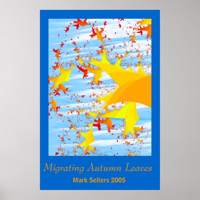 Migrating Autumn Leaves by Mark Sellers Poster (Front)